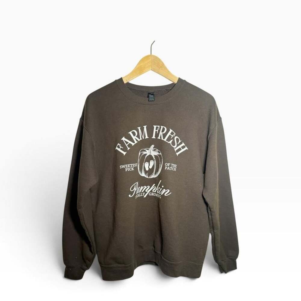 Gildan Farm Fresh Pumpkin Maternity Sweatshirt